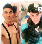 Policía y camarero Policía y camarero